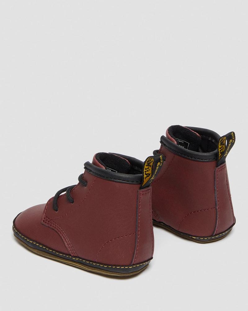 Botas Casuales Dr Martens Newborn 1460 Auburn Cuero Booties Niños Rosas Rojos | MX 160OKI